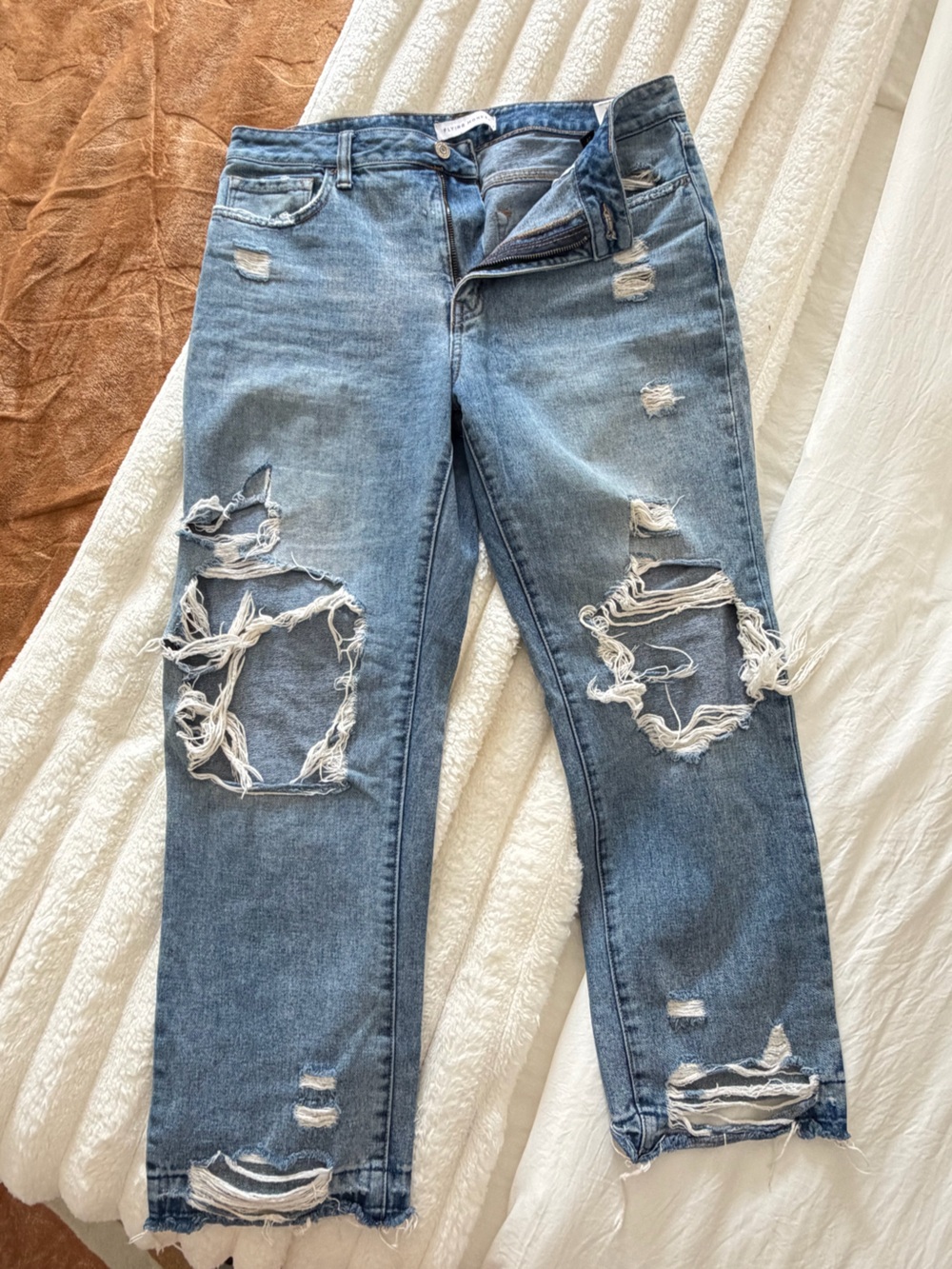Flying Monkey Light Blue Washed Denim Jeans